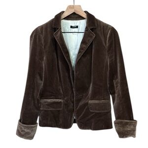 J. Crew Velvet Blazer Brown Size 4